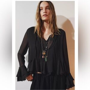 Zara XS NWT Women's boho Top